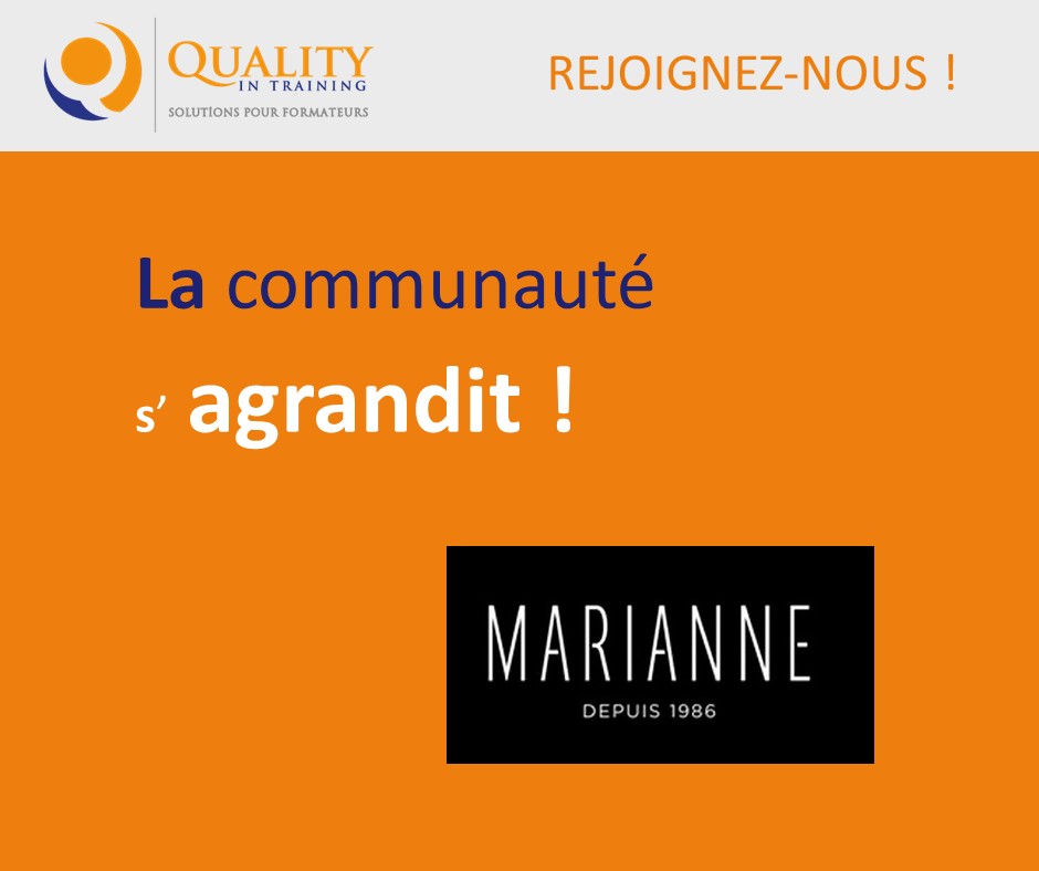 Marianne International choisit Quality in Training